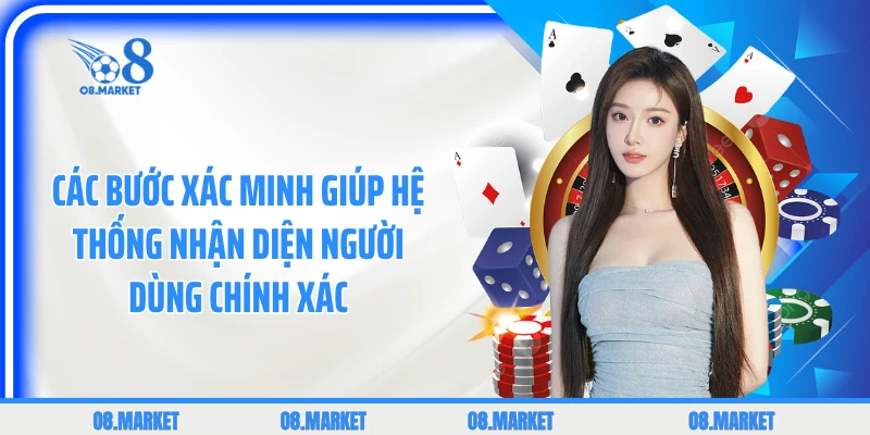 Các bước xác minh giúp hệ thống nhận diện người dùng chính xác 