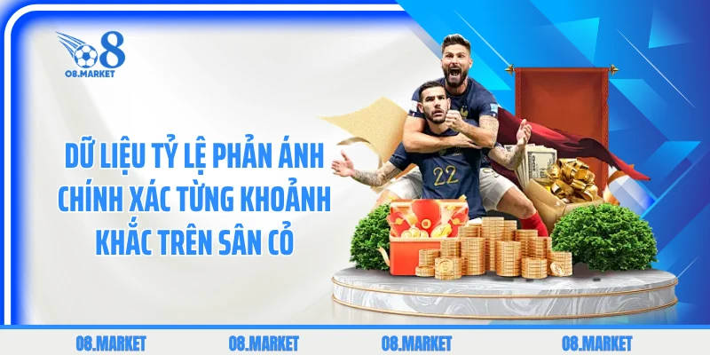 Dữ liệu tỷ lệ phản ánh chính xác từng khoảnh khắc trên sân cỏ